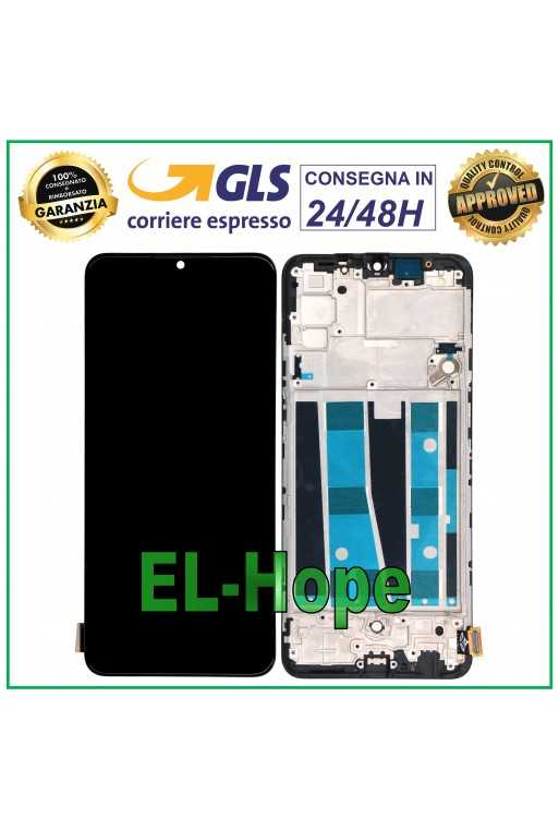 DISPLAY LCD TFT + FRAME PER OPPO A91 CPH2021 PCPM00 PCPT00 TOUCH SCREEN VETRO DISPLAY LCD TFT + FRAME PER OPPO A91 CPH2021 PCPM00 PCPT00 TOUCH SCREEN VETRO