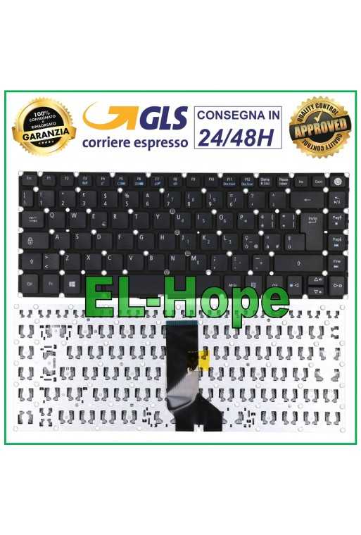 TASTIERA ITALIANA PER NOTEBOOK ACER ASPIRE ES1-511 ES1-522 ES1-421 ES1-431 NERA TASTIERA ITALIANA PER NOTEBOOK ACER ASPIRE ES1-511 ES1-522 ES1-421 ES1-431 NERA