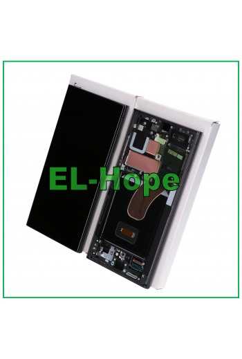 DISPLAY LCD ORIGINALE SERVICE SAMSUNG GALAXY S23 ULTRA SM-S918 TOUCH SCREEN NERO