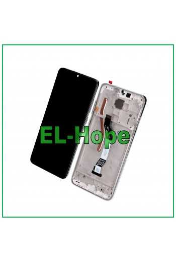 DISPLAY TOUCH LCD + FRAME PER XIAOMI REDMI NOTE 8 PRO M1906G7G VETRO BIANCO