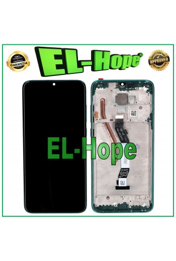 DISPLAY TOUCH LCD + FRAME XIAOMI REDMI NOTE 8 PRO M1906G7G VETRO VERDE GREEN