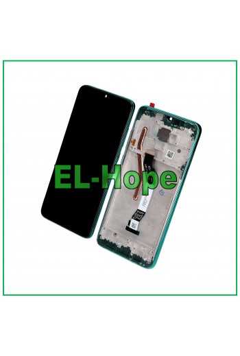 DISPLAY TOUCH LCD FRAME PER XIAOMI REDMI NOTE 8 PRO M1906G7G VETRO VERDE GREEN