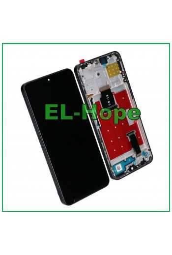 DISPLAY LCD + FRAME PER HONOR X8A CRT-LX1 LX2 TOUCH SCREEN SCHERMO VETRO NERO
