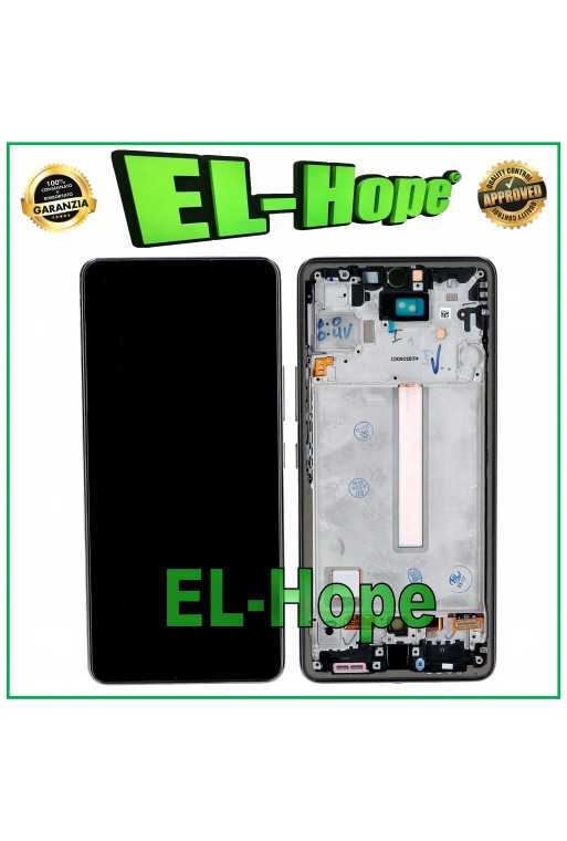 DISPLAY LCD TFT PER SAMSUNG GALAXY A53 5G 2022 SM A536 A536B TOUCH FRAME NERO DISPLAY LCD TFT PER SAMSUNG GALAXY A53 5G 2022 SM A536 A536B TOUCH FRAME NERO