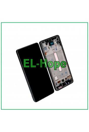 DISPLAY LCD TFT PER SAMSUNG GALAXY A53 5G 2022 SM A536 A536B TOUCH FRAME NERO