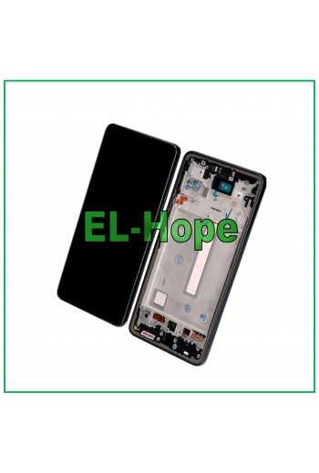 DISPLAY LCD TFT PER SAMSUNG GALAXY A53 5G 2022 SM A536 A536B TOUCH FRAME NERO