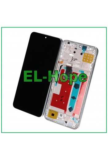 DISPLAY LCD FRAME PER HONOR X8 4G TFY-LX1 L026 L036 TOUCH SCREEN VETRO SILVER