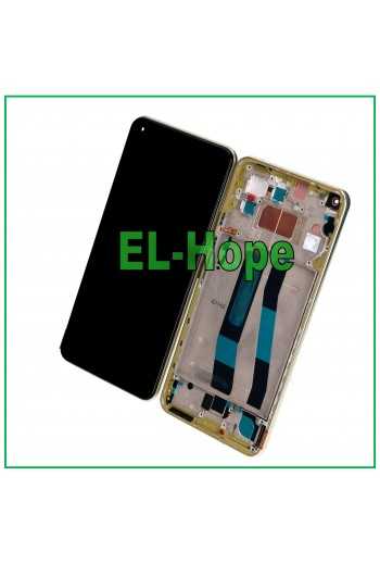 DISPLAY LCD OLED + FRAME PER XIAOMI MI 11 LITE 4G 5G NE M2101K9AG TOUCH GIALLO