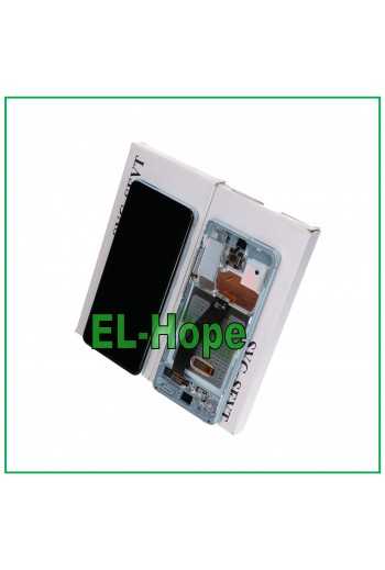 DISPLAY LCD + FRAME ORIGINALE SAMSUNG GALAXY S20 SM-G980 G981 TOUCH SCREEN BLU