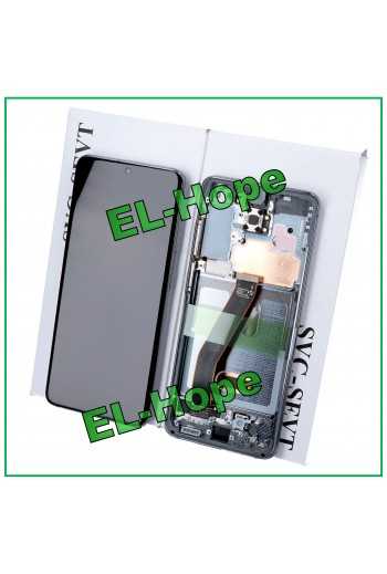 DISPLAY LCD + FRAME ORIGINALE SAMSUNG GALAXY S20 SM-G980 G981 TOUCH NERO GRAY