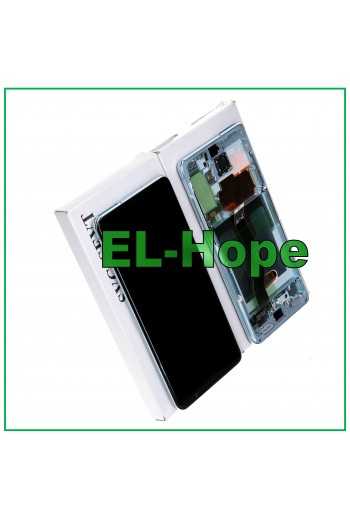 DISPLAY LCD ORIGINALE TOUCH + FRAME SAMSUNG GALAXY S20+ PLUS SM-G985 G986 5G BLU