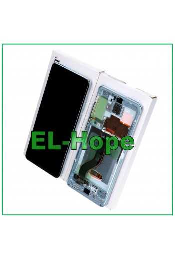 DISPLAY LCD ORIGINALE TOUCH + FRAME SAMSUNG GALAXY S20+ PLUS SM-G985 G986 5G BLU