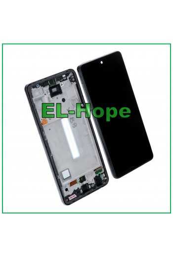 DISPLAY LCD TFT PER SAMSUNG GALAXY A52 5G 2021 SM-A525F A526B TOUCH FRAME NERO