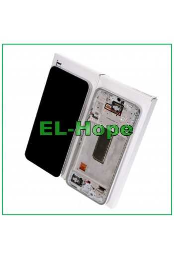 DISPLAY LCD ORIGINALE SERVICE SAMSUNG GALAXY A34 5G SM-A346B TOUCH SCREEN SILVER