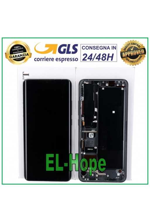 DISPLAY LCD FRAME ORIGINALE XIAOMI Mi NOTE 10 /10 Pro TOUCH SCREEN NERO TARNISH DISPLAY LCD FRAME ORIGINALE XIAOMI Mi NOTE 10 /10 Pro TOUCH SCREEN NERO TARNISH