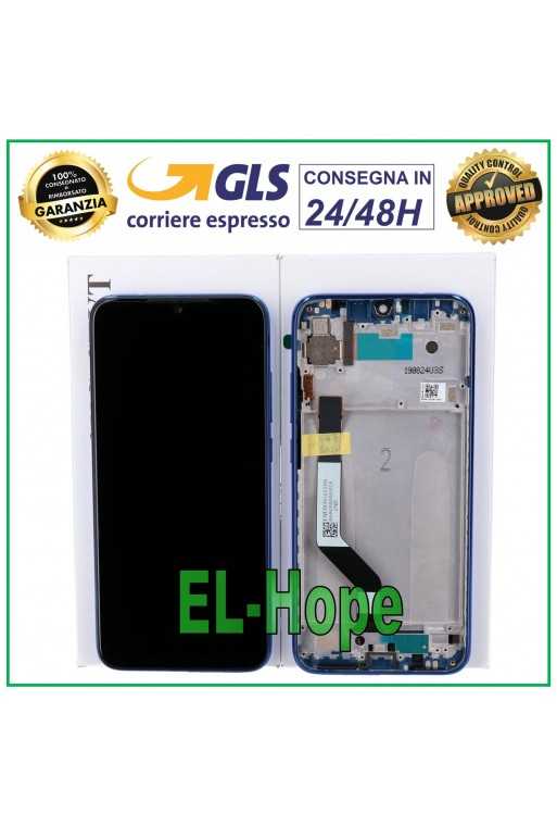 DISPLAY LCD FRAME ORIGINALE XIAOMI REDMI NOTE 7 / Note 7 PRO TOUCH SCREEN BLU DISPLAY LCD FRAME ORIGINALE XIAOMI REDMI NOTE 7 / Note 7 PRO TOUCH SCREEN BLU