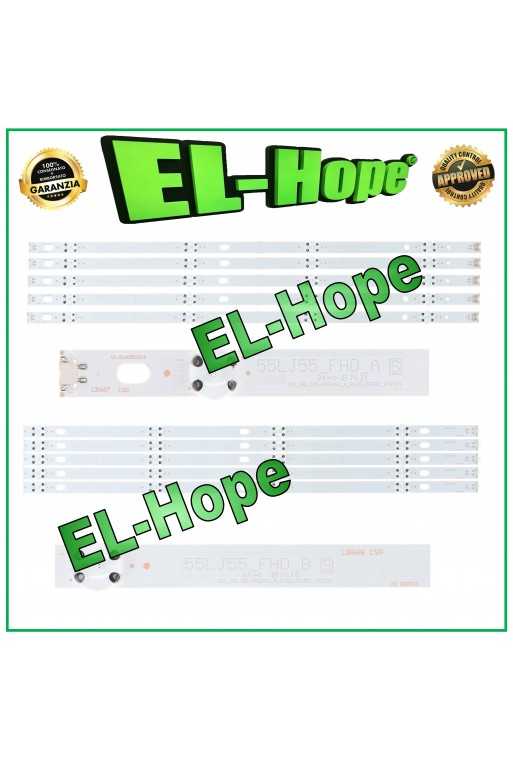 KIT 10 BARRE PER TV 55" LG 55UJ63-UHD-A/B AGF78738601 55LH515V HC550DGGABSL1 KIT 10 BARRE PER TV 55" LG 55UJ63-UHD-A/B AGF78738601 55LH515V HC550DGGABSL1