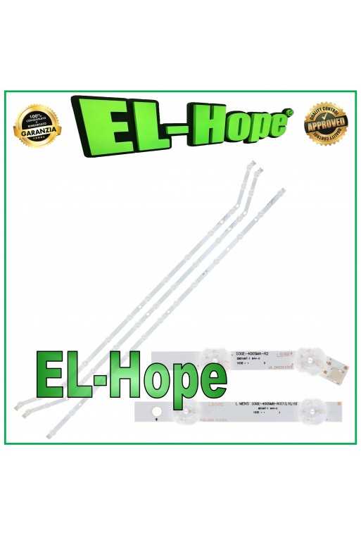 KIT 3 BARRE LED PER TV 40