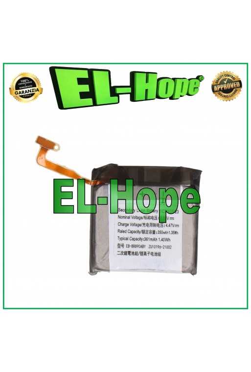 BATTERIA EB-BR890ABY PER SAMSUNG GALAXY WATCH 4 CLASSIC SM-R890 SM-R895 361 mAh BATTERIA EB-BR890ABY PER SAMSUNG GALAXY WATCH 4 CLASSIC SM-R890 SM-R895 361 mAh