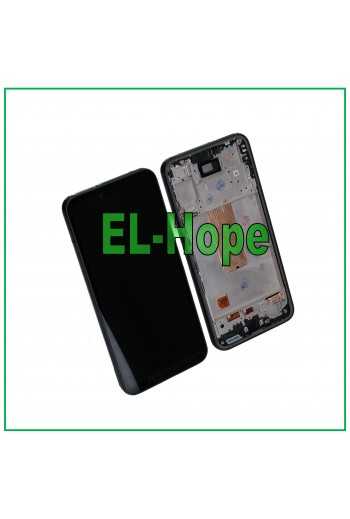 DISPLAY LCD OLED FRAME PER SAMSUNG GALAXY A54 5G SM-A546B TOUCH SCHERMO NERO