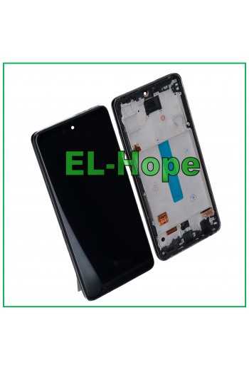 DISPLAY LCD OLED PER SAMSUNG GALAXY A52S 5G SM A528 A528B TOUCH FRAME NERO