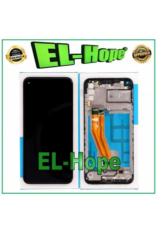 DISPLAY FRAME TOUCH LCD PARI ORIGINALE SERVICE PER SAMSUNG GALAXY A11 SM-A115F