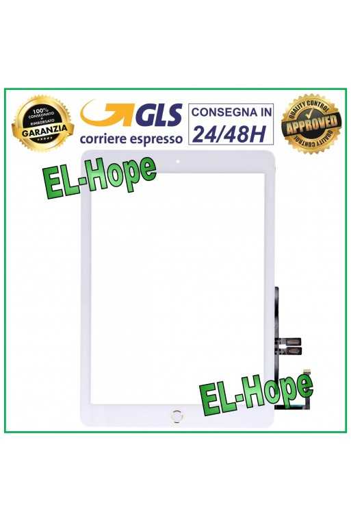 TOUCH PER APPLE IPAD 6 6A GEN. 9.7 2018 A1893 A1954 VETRO BIANCO TASTO HOME TOUCH PER APPLE IPAD 6 6A GEN. 9.7 2018 A1893 A1954 VETRO BIANCO TASTO HOME