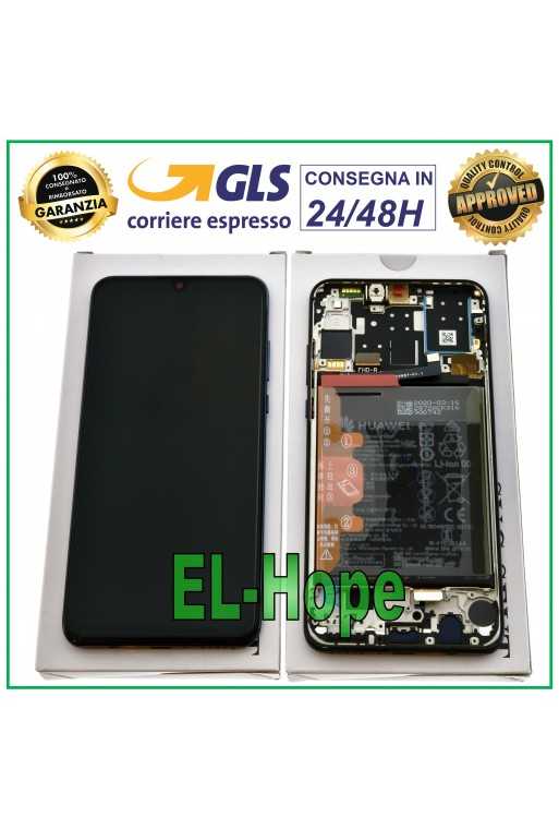 DISPLAY TOUCH LCD ORIGINALE FRAME BATTERIA HUAWEI P30 LITE MAR-LX1A 48 MP BIANCO DISPLAY TOUCH LCD ORIGINALE FRAME BATTERIA HUAWEI P30 LITE MAR-LX1A 48 MP BIANCO