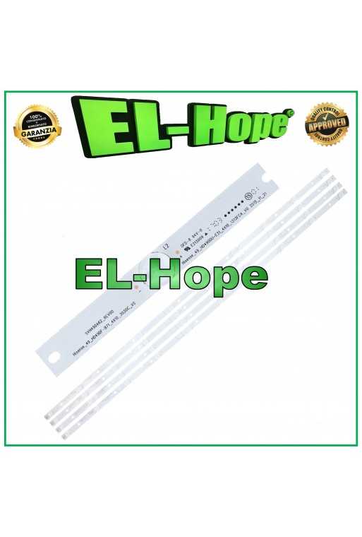 KIT 4 BARRE 10 LED PER TV 49" HISENSE HD490DU-E31 HD49DF-B71 SVH490A62_REV00 KIT 4 BARRE 10 LED PER TV 49" HISENSE HD490DU-E31 HD49DF-B71 SVH490A62_REV00