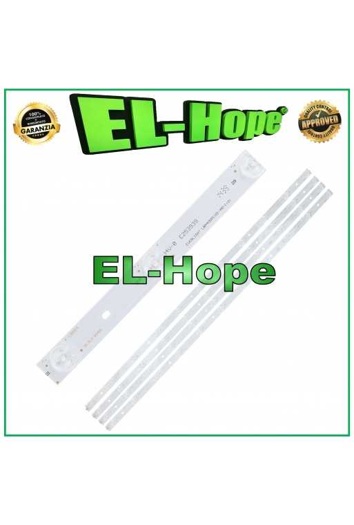 KIT 4 BARRE 11 LED TV 40" HISENSE LB854 LBM400P1101-AR-1-0 94V-0 E253939 L805mm KIT 4 BARRE 11 LED TV 40" HISENSE LB854 LBM400P1101-AR-1-0 94V-0 E253939 L805mm