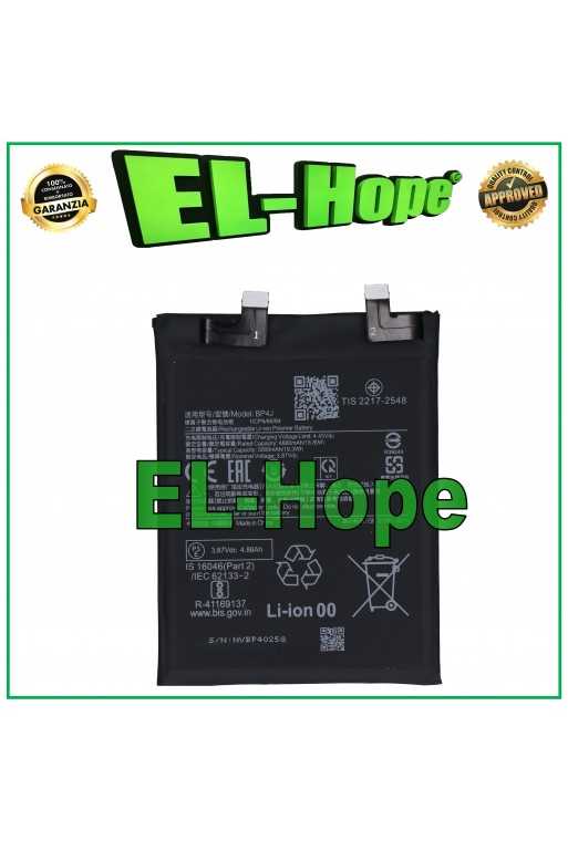 BATTERIA BP4J PER XIAOMI REDMI NOTE 12 PRO+ PLUS 22101316UG PARI ORIGINALE BATTERIA BP4J PER XIAOMI REDMI NOTE 12 PRO+ PLUS 22101316UG PARI ORIGINALE