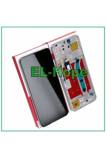 DISPLAY FRAME TOUCH PARI ORIGINALE SERVICE HONOR X8 4G TFY-LX1 L026 VETRO SILVER