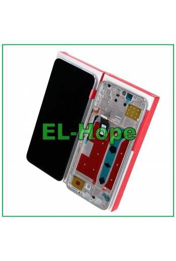 DISPLAY FRAME TOUCH PARI ORIGINALE SERVICE HONOR X8 4G TFY-LX1 L026 VETRO SILVER