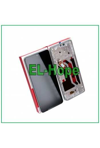 DISPLAY FRAME LCD TOUCH PARI ORIGINALE SERVICE HONOR X9 5G ANY-NX1 VETRO SILVER