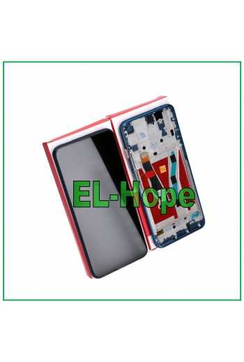 DISPLAY FRAME PARI ORIGINALE SERVICE HUAWEI P SMART PRO STK-L21 TOUCH SCREEN BLU