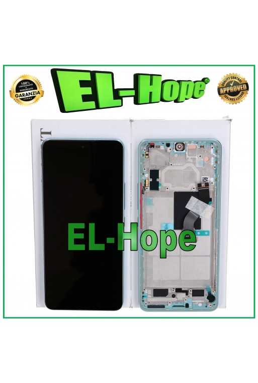 DISPLAY ORIGINALE SERVICE FRAME XIAOMI MI 12 LITE 5G 2203129G TOUCH SCREEN VERDE DISPLAY ORIGINALE SERVICE FRAME XIAOMI MI 12 LITE 5G 2203129G TOUCH SCREEN VERDE
