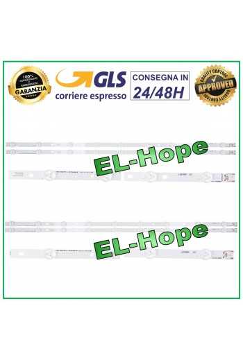 KIT 4 BARRE 2A 2B STRIP DA 9 LED PER TV 32" LG 32LS3400 LC320DXN 6916L-0881A