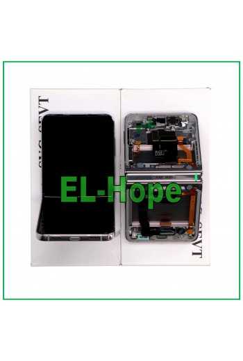 DISPLAY TOUCH LCD ORIGINALE SAMSUNG GALAXY Z FLIP 4 5G SM-F721B SILVER BIANCO 