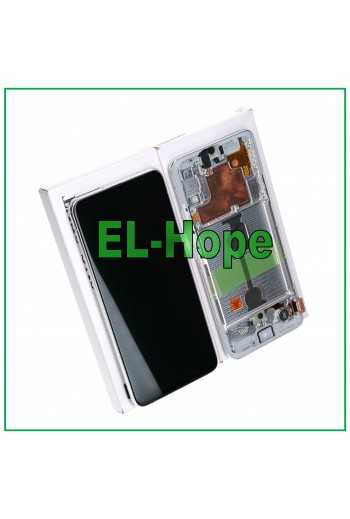 DISPLAY FRAME ORIGINALE SERVICE SAMSUNG GALAXY A90 5G 2019 SM-A908 TOUCH BIANCO