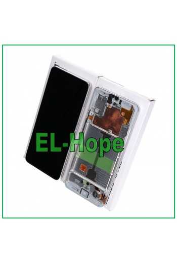 DISPLAY FRAME ORIGINALE SERVICE SAMSUNG GALAXY A90 5G 2019 SM-A908 TOUCH BIANCO