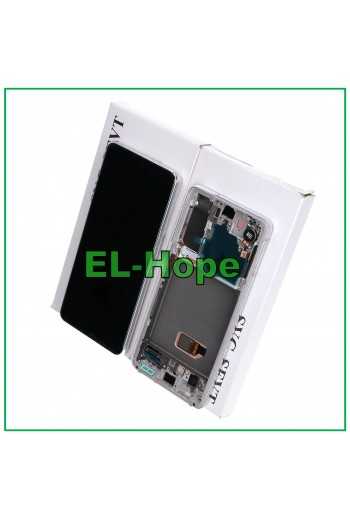 DISPLAY TOUCH + LCD FRAME ORIGINALE SERVICE SAMSUNG GALAXY S21 SM G991 BIANCO