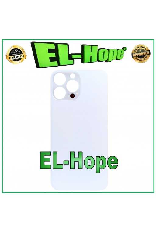 VETRO SCOCCA POSTERIORE COPRI BATTERIA PER IPHONE 13 PRO MAX BIG HOLE ARGENTO VETRO SCOCCA POSTERIORE COPRI BATTERIA PER IPHONE 13 PRO MAX BIG HOLE ARGENTO