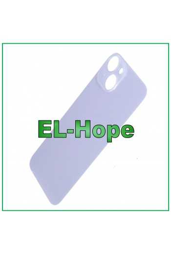 VETRO SCOCCA POSTERIORE COPRI BATTERIA PER IPHONE 14 BACK COVER BIG HOLE VIOLA