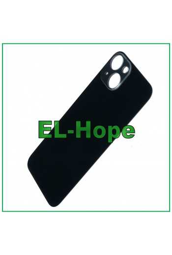 VETRO SCOCCA POSTERIORE COPRI BATTERIA PER IPHONE 13 BIG HOLE NERO MEZZANOTTE