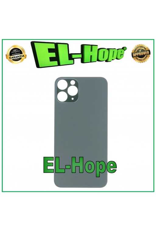 VETRO SCOCCA POSTERIORE COPRI BATTERIA PER IPHONE 11 PRO BIG HOLE VERDE NOTTE VETRO SCOCCA POSTERIORE COPRI BATTERIA PER IPHONE 11 PRO BIG HOLE VERDE NOTTE