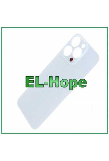 VETRO SCOCCA POSTERIORE COVER COPRI BATTERIA PER IPHONE 13 PRO BIG HOLE ARGENTO