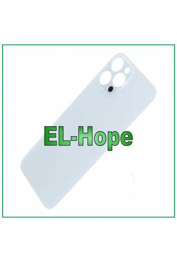 VETRO SCOCCA POSTERIORE COPRI BATTERIA PER IPHONE 12 PRO MAX BIG HOLE ARGENTO