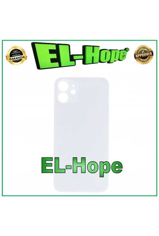 VETRO SCOCCA POSTERIORE COPRI BATTERIA PER IPHONE 12 BACK COVER BIG HOLE BIANCO VETRO SCOCCA POSTERIORE COPRI BATTERIA PER IPHONE 12 BACK COVER BIG HOLE BIANCO