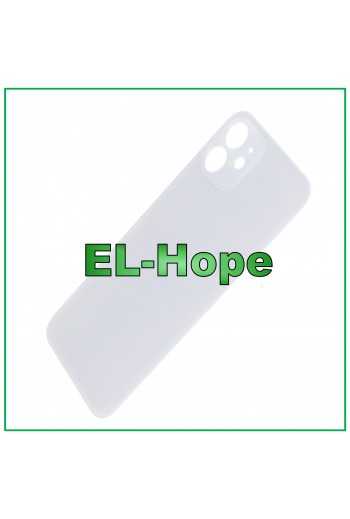 VETRO SCOCCA POSTERIORE COPRI BATTERIA PER IPHONE 12 BACK COVER BIG HOLE BIANCO