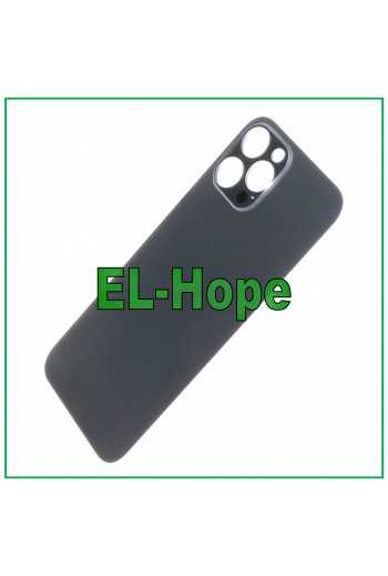 VETRO SCOCCA POSTERIORE COPRI BATTERIA PER IPHONE 12 PRO MAX BIG HOLE GRAFITE